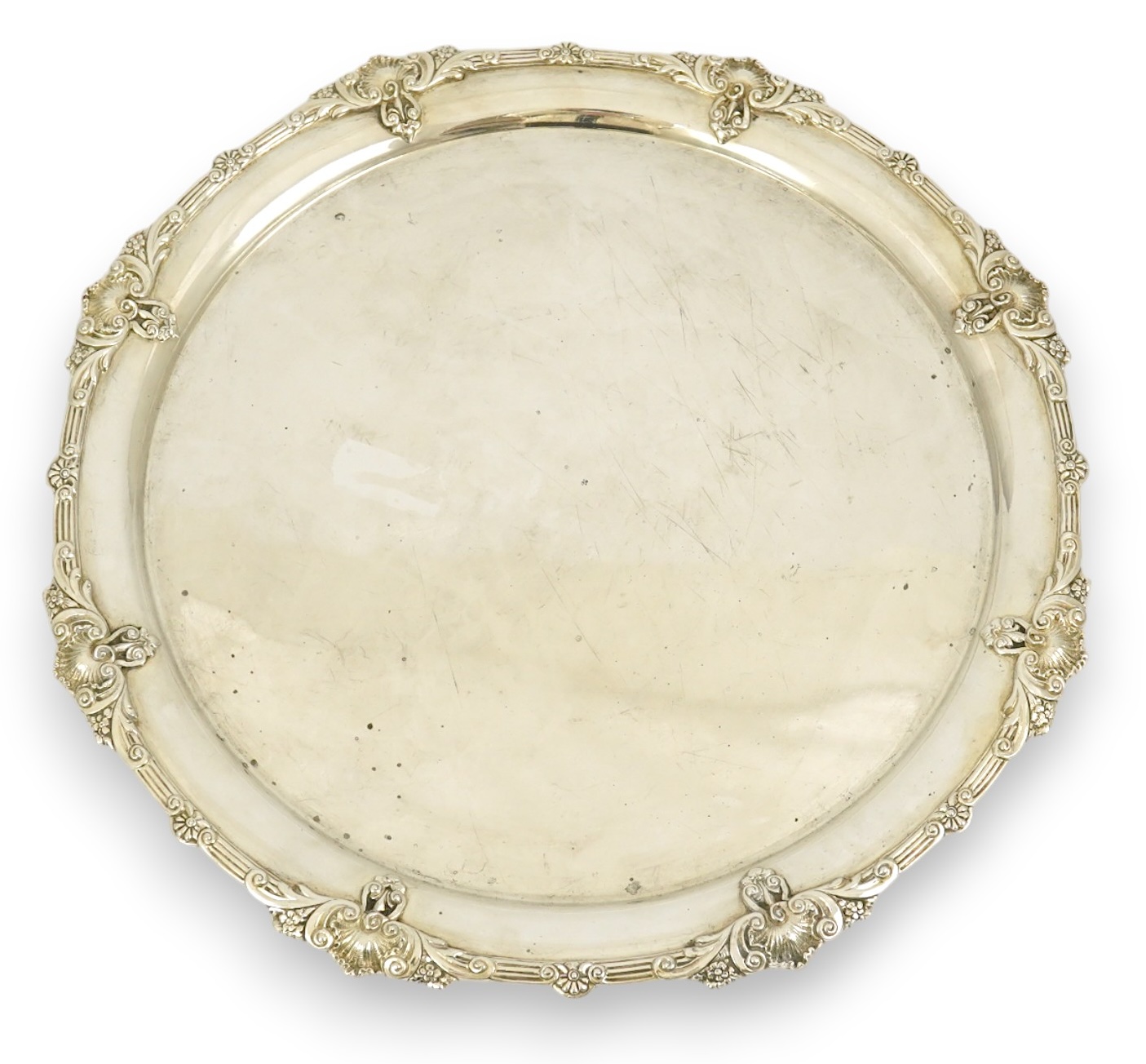 A George VI silver salver by Goldsmiths & Silversmiths Co Ltd